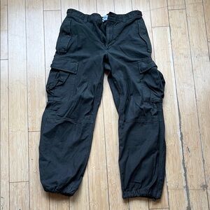 TNA Black Cargo Pants Relaxed Fit Jogger Style